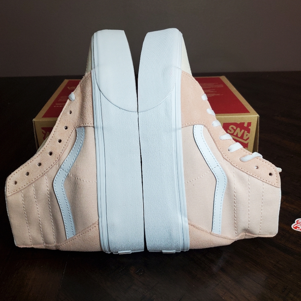 Vans Sk8-Hi Tapered Color Block Peach 🍑  Women Size 8.5, Men Size 7 - Picture 6 of 13